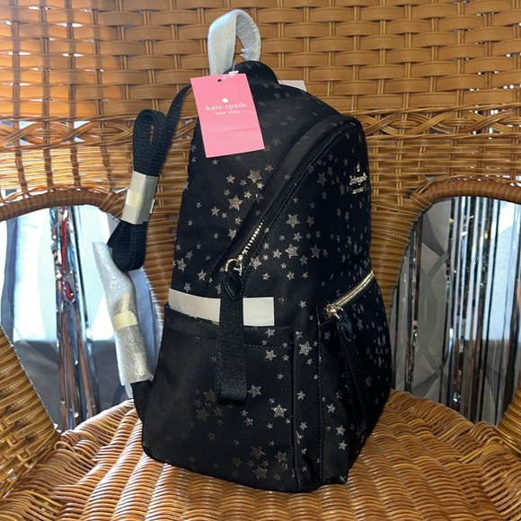 ♠️ kate spade Chelsea Scattered Stars The Little Better Jacquard Nylon Backpack - Picture 7 of 13
